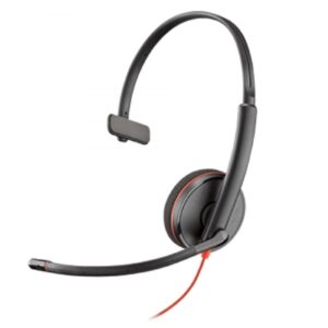 DIADEMA HP POLY 8X214A6 BLACKWIRE C3210/ ALAMBRICA MONOAURAL USB-A USB-C REDUCCION DE RUIDO CON MICROFONO CONTROL EN EL CABLE