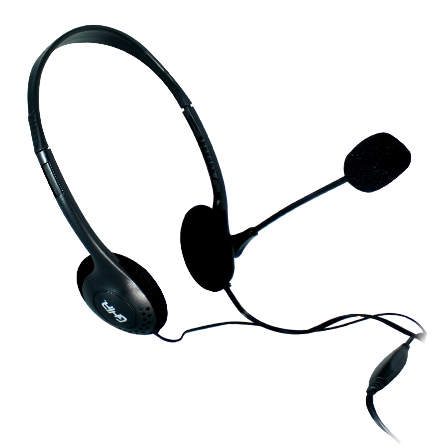 DIADEMA ALAMBRICA GHIA CON MICROFONO, CONTROL DE VOLUMEN Y CONECTOR 3.5MM AUDIFONO Y MICROFONO, SONIDO ENVOLVENTE, CONTROLADO