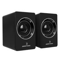 BOCINAS PARA COMPUTADORA SONIDO ESTEREO 2.0 CONECTOR USB Y 3.5MM CONTROL DE VOLUMEN PERFECT CHOICE MOSSO – NEGRO - Perfect Ch