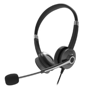 AUDIFONOS ACTECK CENTRIC PRO HP640 / ALAMBRICOS / DIADEMA PARA CONFERENCIA / USB / MICROFONO FLEXIBLE / 4 BOTONES CONTROLADOR