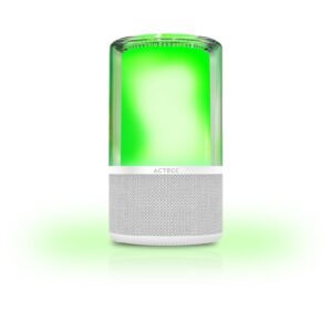 BOCINA ACTECK GLEE PURE AP70 / INALAMBRICA / BLUETOOTH – CONEXION TWS 3.5 MM / SONIDO ESTEREO / 20 W / ILUMINACION LED / SUBW