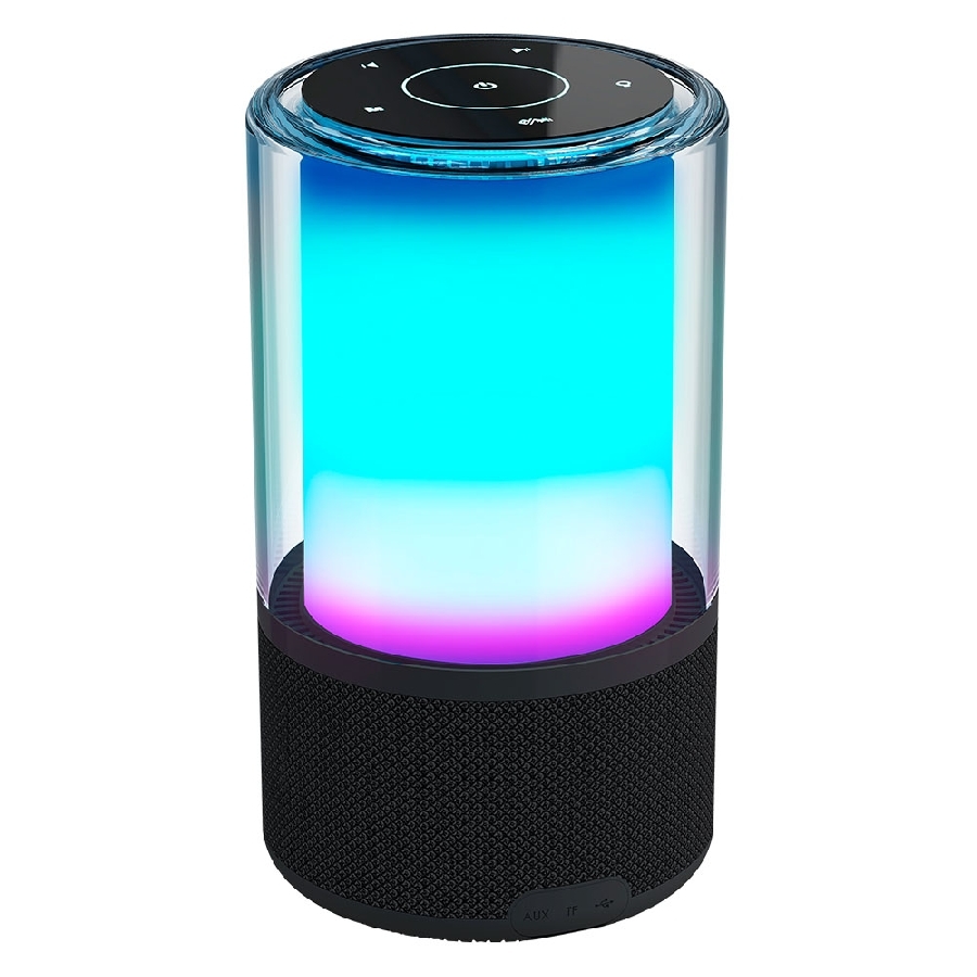 BOCINA ACTECK GLEE PURE AP70 / INALAMBRICA / BLUETOOTH – CONEXION TWS 3.5 MM / SONIDO ESTEREO / 20 W / ILUMINACION LED / SUBW