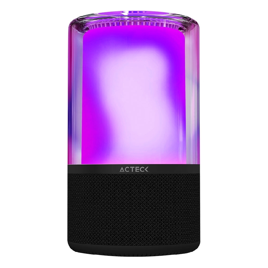 BOCINA ACTECK GLEE PURE AP70 / INALAMBRICA / BLUETOOTH – CONEXION TWS 3.5 MM / SONIDO ESTEREO / 20 W / ILUMINACION LED / SUBW