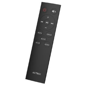 BARRA DE SONIDO ACTECK DYNAMIC THIN BS600 / 3 BOOCINAS + SUBWOOFER / SONIDO ESTEREO 2.1 / 60 W / 80 DB / 3.5 MM – USB – HDMI 
