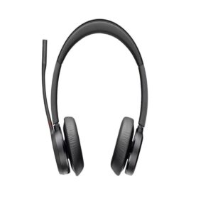 DIADEMA HP POLY 77Y98AA VOYAGER 4320/ MICROSOFT TEAMS, INALAMBRICA, BLUETOOTH, BINAURAL, USB-A DONGLE BT700, ALCANCE 50M, HASTA 24 H DE CONVERSACION, HASTA 2 DISPOSITIVOS SIN BASE DE CARGA