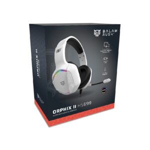 AUDIFONOS GAMER ORPHIX II HS699 / ALAMBRICOS / DIADEMA / AUX 3.5 MM – USB / PC – DISPOSITIVOS MOVILES -CONSOLAS / ALTAVOCES 5