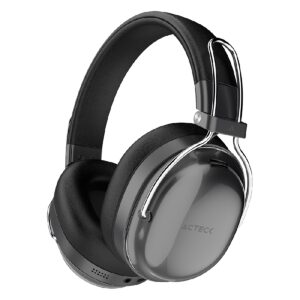 AUDIFONOS ACTECK LUXE PURE HP730 / DIADEMA / INALAMBRICOS BT 5.4 / BATERIA 75 HRS / 20 HZ A 20 KHZ / CANCELACION ACTIVA DE RU