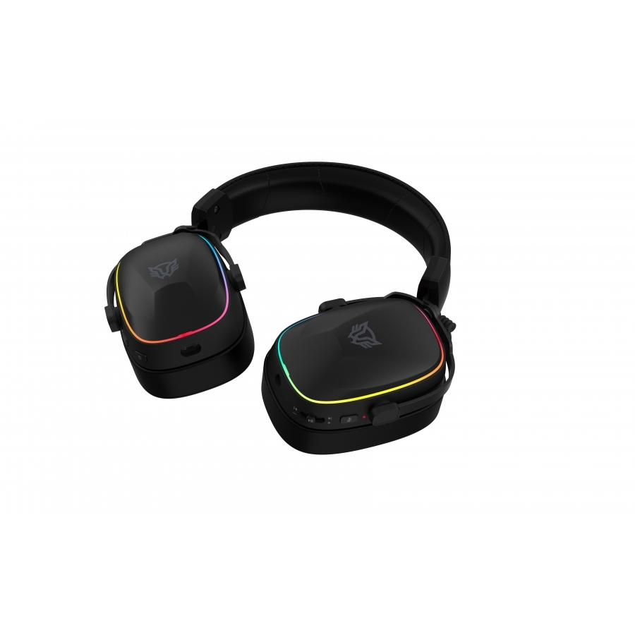 AUDIFONOS GAMER AEON EXPERT HS1100 / DIADEMA INALAMBRICOS / BT 5.3 – DONGLE USB – AUX 3.5 MM / PC – DISP MOVILES – CONSOLAS /