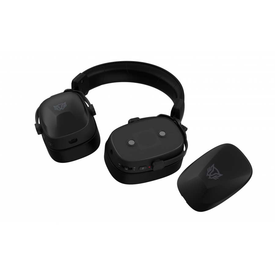 AUDIFONOS GAMER AEON EXPERT HS1100 / DIADEMA INALAMBRICOS / BT 5.3 – DONGLE USB – AUX 3.5 MM / PC – DISP MOVILES – CONSOLAS /