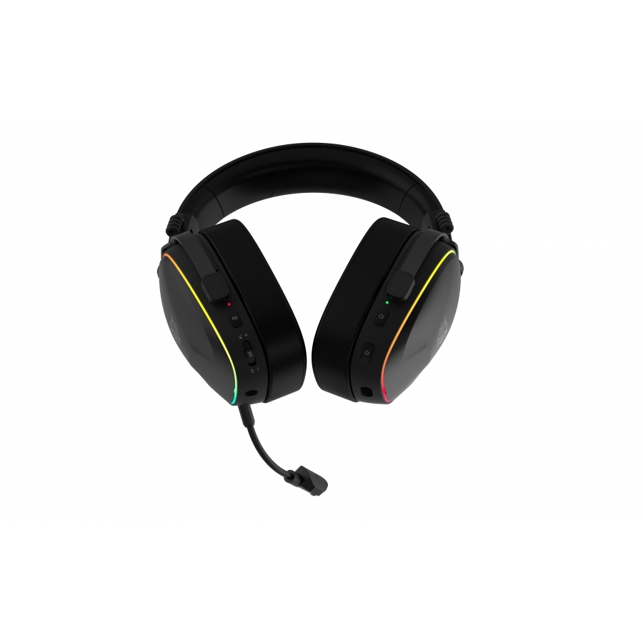 AUDIFONOS GAMER AEON EXPERT HS1100 / DIADEMA INALAMBRICOS / BT 5.3 – DONGLE USB – AUX 3.5 MM / PC – DISP MOVILES – CONSOLAS /