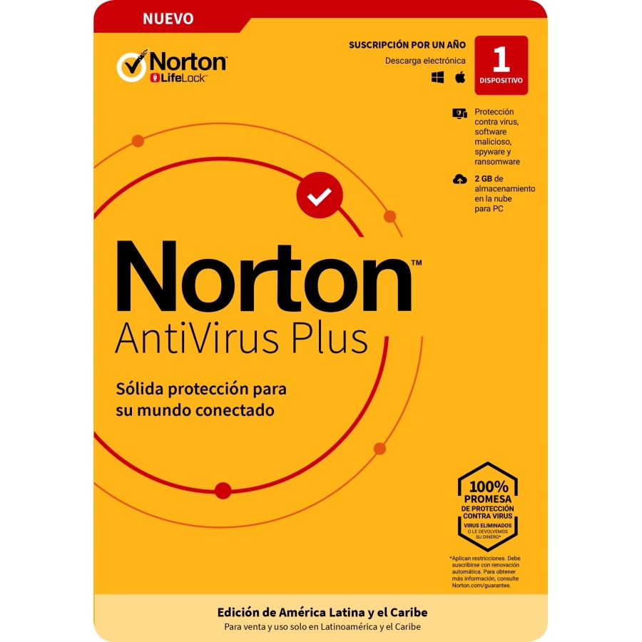 ESD NORTON ANTIVIRUS PLUS/ 1 DISPOSITIVO/ 1 AÑO/ DESCARGA DIGITAL - Norton