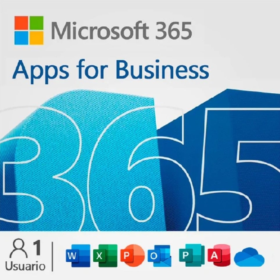 ESD MICROSOFT 365 APPS FOR BUSINESS / SUSCRIPCION ANUAL / DESCARGA DIGITAL / 1 USUARIO / APLICACIONES WORD, EXCEL, POWER POIN