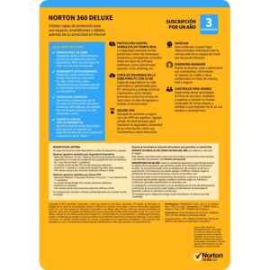 NORTON 360 DELUXE / TOTAL SECURITY / 3 DISPOSITIVOS / 1 AñO (CAJA)