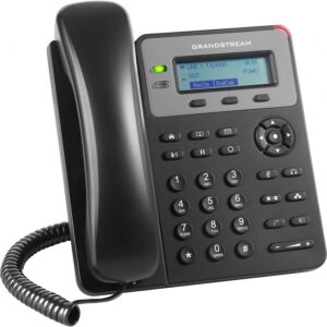 TELEFONO IP GRANDSTREAM GXP1615 / 1 CUENTA SIP 1 LINEA 2 PUERTOS 10/100 PANTALLA LCD RETROILUMINADA SOPORTA EHS INCLUYE FUENT