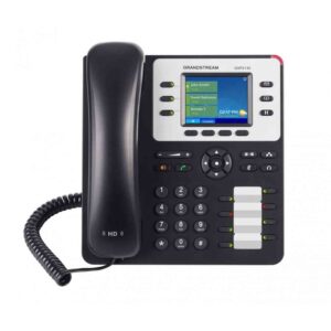 TELEFONO IP GRANDSTREAM GXP2130 / 3 CUENTAS SIP 3 LINEAS 2 PUERTOS GIGABIT BLUETOOTH 8 TECLAS BLF CONECTOR RJ9 COMPATIBLE CON