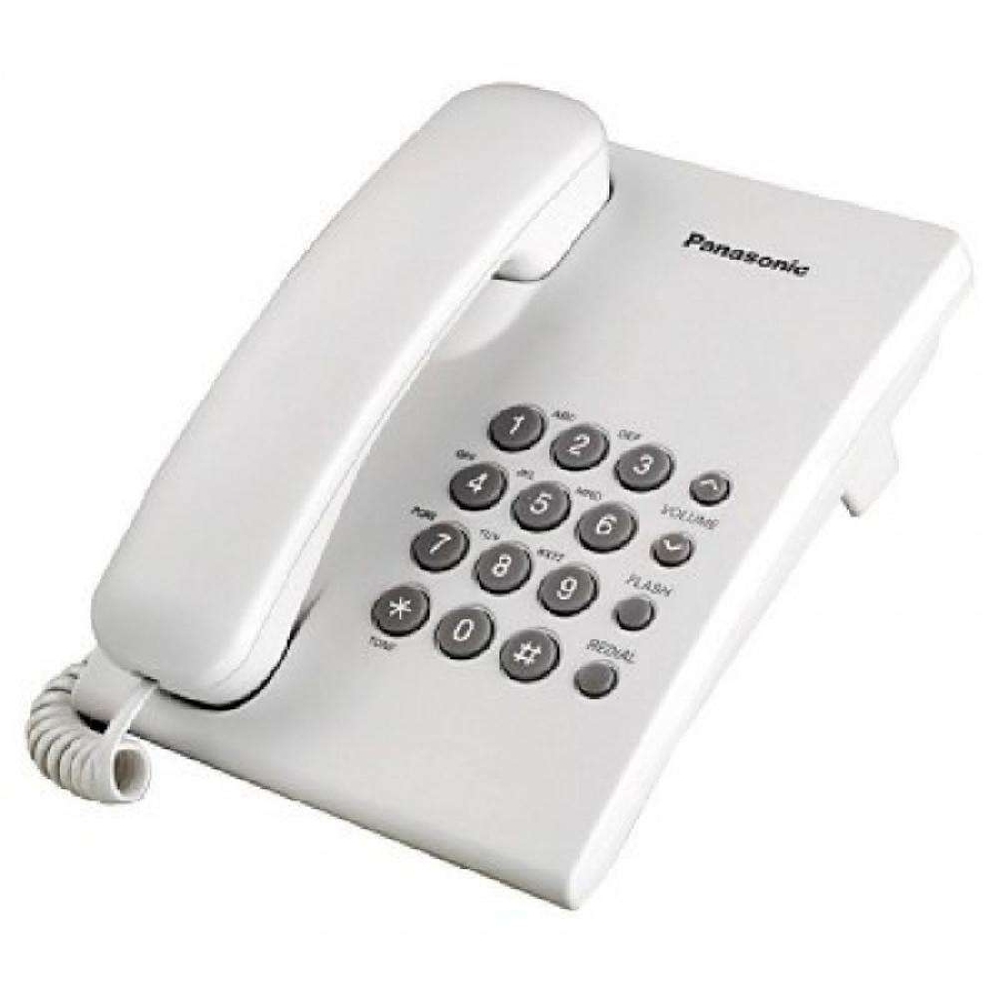 TELEFONO PANASONIC KX-TS500MEB ALAMBRICO BASICO UNILINEA SIN MEMORIAS CONTROL DE VOLUMEN 4 NIVELES REMARCACION ULTIMO NUMERO
