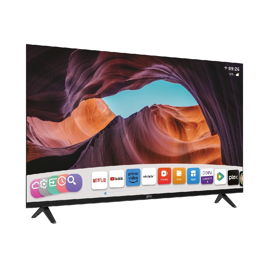 TELEVISION SMART GHIA WHALE TV 32 PULG HD, WIFI, RJ45, 3 HDMI, 2 USB, RCA, AUX 3.5mm, OPTICO - Ghia
