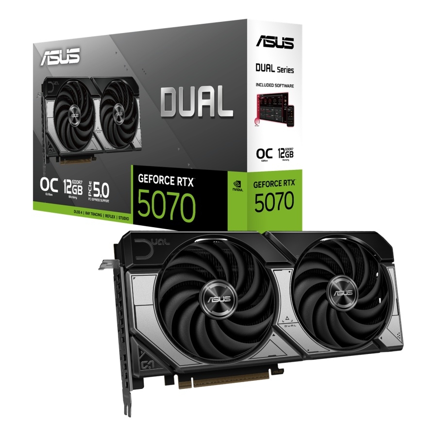TARJETA DE VIDEO ASUS NVIDIA RTX5070 /PCIE X16 5.0 /12GB GDDR7 /HDMI /3X DP /ESTANDAR /GAMA ALTA - Asus Oem