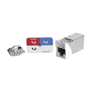 Jack Z-Max Cat6A, Blindado, Montaje Híbrido en Placa de Pared (Plano y Angulado), Color Blanco - SIEMON
