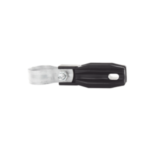 Aislador de paso o esquina con abrazadera incluida de 33-38mm para uso en tubería de malla ciclónica. - SFIRE
