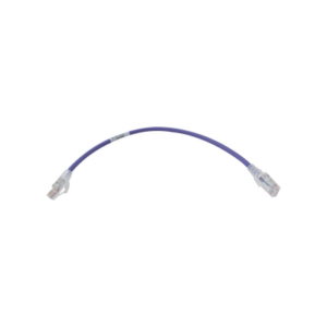 Patch Cord MC6 Modular Cat6 UTP, CM/LS0H, 0.3 Metros (1 Pie), Color Violeta - SIEMON