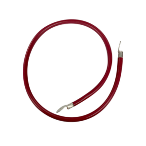 Cable para Baterías 1 m, Rojo, Calibre 2 AWG con Terminales de Ojo en Ambos Extremos - EPCOM POWERLINE
