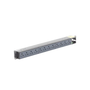 PDU Básico para Distribución de Energía, Enchufe de Entrada NEMA 5-15P, Con 12 Contactos NEMA 5-20R, Instalación Horizontal d
