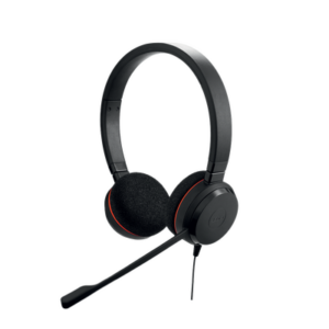 Jabra Evolve 20 Duo con conexión USB, micrófono con cancelación de ruido de última generación, configuración Plug and Play, C