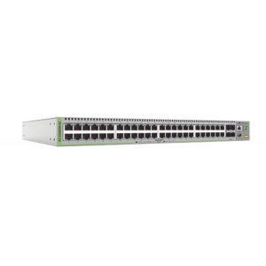 Switch Administrable CentreCOM GS980M, Capa 3 de 48 puertos 10/100/1000Mbps + 4 SFP Gigabit - ALLIED TELESIS