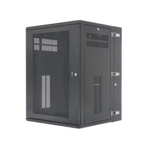 Gabinete PanZone de Montaje en Pared, de 19in, Puerta Ventilada, 18 UR, 635mm de Profundidad, Color Negro - PANDUIT