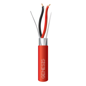 Bobina de 305 Metros (1000 Pies) de Alambre / 2 x 16 AWG / Riser / Para Aplicaciones de Incendio FPLR / Blindado Sólido Color