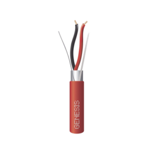Bobina de 305 Metros (1000 Pies) de Alambre / 2 x 18 AWG / Riser / Blindado / Tipo FPLR / Color Rojo / Para Aplicaciones en S