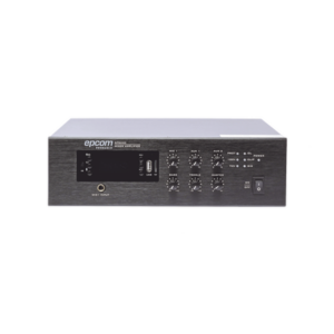 Mini Amplificador de Audio Mezclador | 240W RMS | Sistema 70/100V | MP3 | Tuner | Bluetooth | Musica ambiental y Voceo - EPCO