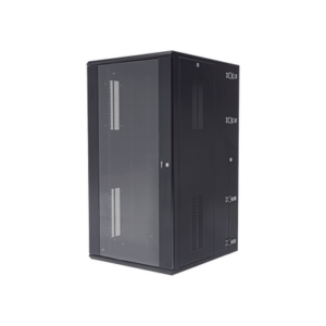 Gabinete PanZone de Montaje en Pared, de 19in, Puerta con Ventana de Seguridad, 26 UR, 762mm de Profundidad, Color Negro - PA