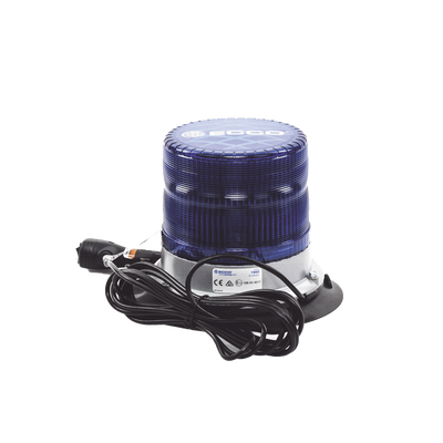 Baliza led pulso, 12-24vdc, 11 patrones de flash, montaje de imán de vacío, azul - ECCO