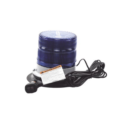 Baliza led pulso, 12-24vdc, 11 patrones de flash, montaje de imán de vacío, azul - ECCO