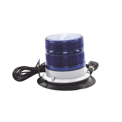 Baliza led pulso, 12-24vdc, 11 patrones de flash, montaje de imán de vacío, azul - ECCO