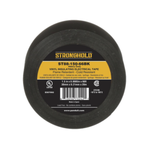 Cinta Eléctrica STRONGHOLD para Aislar, de PVC, Trabajo Pesado Eléctrico Industrial (Soporta UV, abrasión, agua, aceite y cor