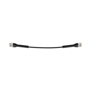 UniFi Ethernet Patch Cable Cat6 de 22 cm (8.66 pulgadas), Color Negro - UBIQUITI