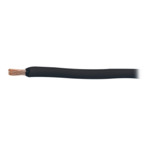 Cable Eléctrico / 8 AWG / 100 metros / Color negro / Conductor de cobre suave / Aislamiento de PVC / Auto extinguible - INDIA