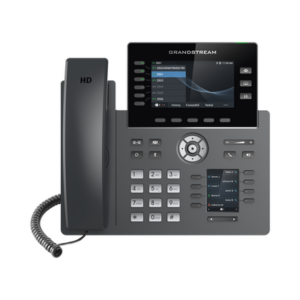 Teléfono IP Wi-Fi, Grado Operador, 6 líneas SIP con 6 cuentas, pantalla a color 4.3″, puertos Gigabit, Bluetooth, PoE, codec 