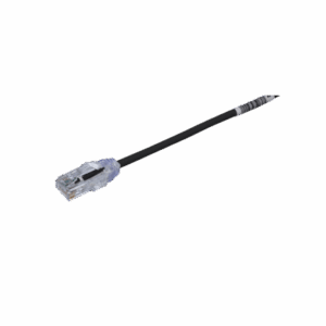 Cable de Parcheo TX6, UTP Cat6, Diámetro Reducido (28AWG), Color Negro, 20 cm (7.87 pulgadas) - PANDUIT