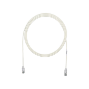 Cable de Parcheo TX6, UTP Cat6, Diámetro Reducido (28AWG), Color Blanco Mate, 3.05 Metros (10 Pies) - PANDUIT