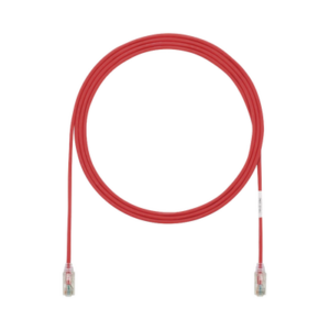 Cable de Parcheo TX6, UTP Cat6, Diámetro Reducido (28AWG), Color Rojo, 0.91 Metros (3 Pies) - PANDUIT
