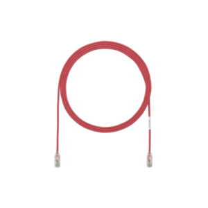 Cable de Parcheo TX6, UTP Cat6, Diámetro Reducido (28AWG), Color Rojo, 1.52 Metros (5 Pies) - PANDUIT