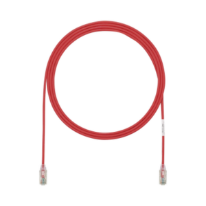 Cable de Parcheo TX6, UTP Cat6, Diámetro Reducido (28AWG), Color Rojo, 2.13 Metros (7 Pies) - PANDUIT
