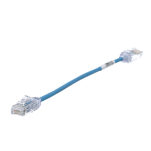 Cable de Parcheo TX6, UTP Cat6, Diámetro Reducido (28AWG), Color Azul, 20.2 cm (8 Pulgadas) - PANDUIT