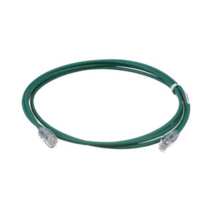 Cable de Parcheo UTP Cat6A, CM/LSZH, Diámetro Reducido (28AWG), Color Verde, 2.13 Metros (7 Pies) - PANDUIT