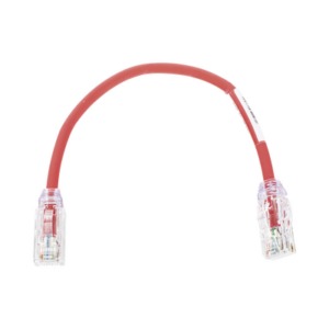 Cable de Parcheo UTP, Cat6A, Diámetro Reducido (28 AWG), CM/LSZH, Color Rojo, 20.3 cm (8 Pulgadas) - PANDUIT