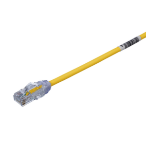 Cable de Parcheo UTP, Cat6A, Diámetro Reducido (28 AWG), CM/LSZH, Color Amarillo, 20.3 cm (8 Pulgadas) - PANDUIT